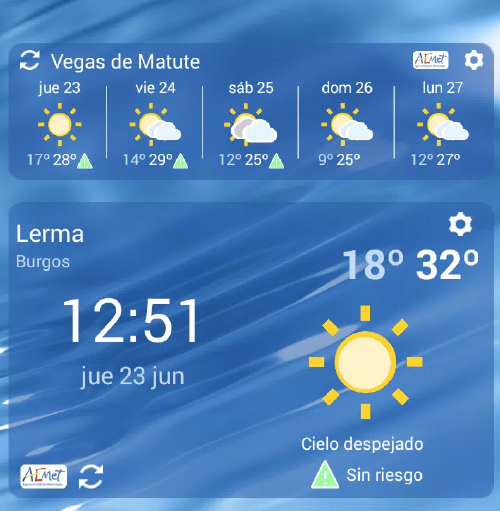 El Tiempo AEMET app