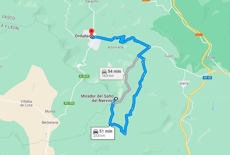 De Orduña al Salto del Nervión De Orduña al Salto del Nervión