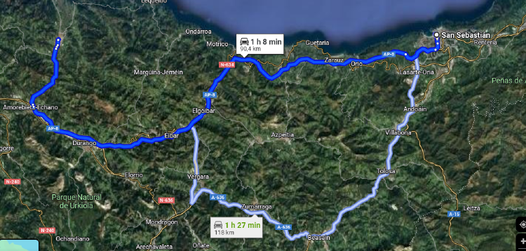 Donostia a Gernika Donostia a Gernika