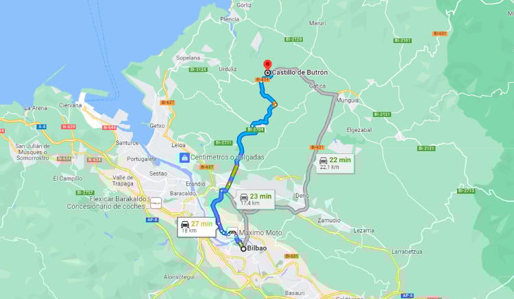 Cómo llegar al castillo de Butrón Cómo llegar al castillo de Butrón