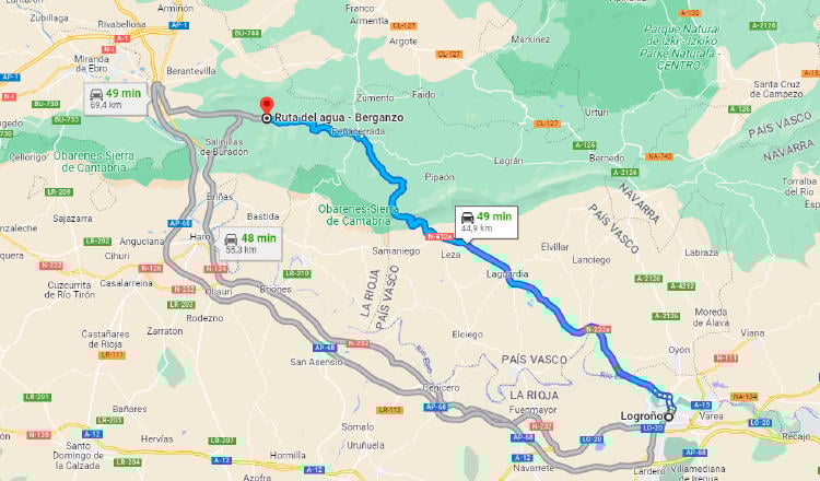 Logroño a Berganza Logroño a Berganza