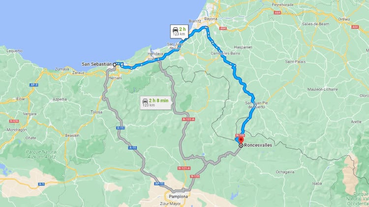 De Donosti a Roncesvalles De Donosti a Roncesvalles