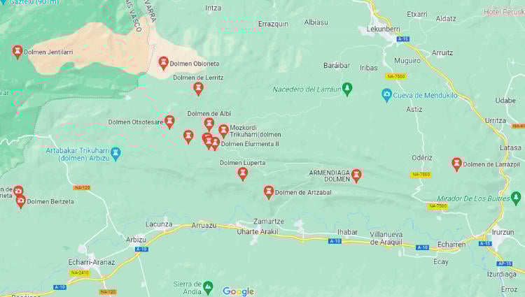 Dólmenes Sierra de Aralar Dólmenes Sierra de Aralar