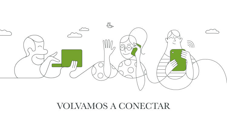 ilustracion-volvamos-a-conectar ilustracion-personajes-tecnologia