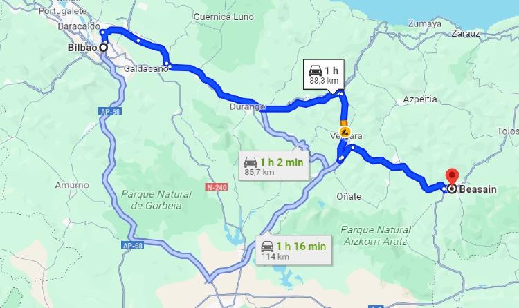 Bilbao a Beasain Bilbao a Beasain