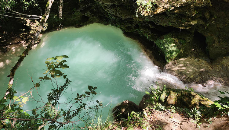 Poza en el río Inglares Berganzo Poza en el río Inglares Berganzo