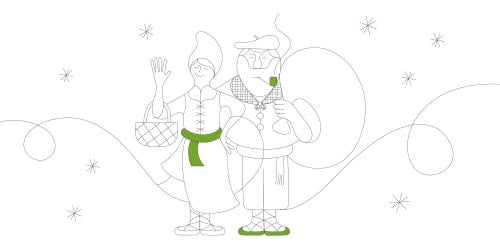 Olentzero, Mari Domingi eta Izenaduba basoa, olentzeroren etxea Olentzero, Mari Domingi eta Izenaduba basoa, olentzeroren etxea