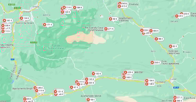 Dónde dormir Sierra de Aralar Dónde dormir Sierra de Aralar