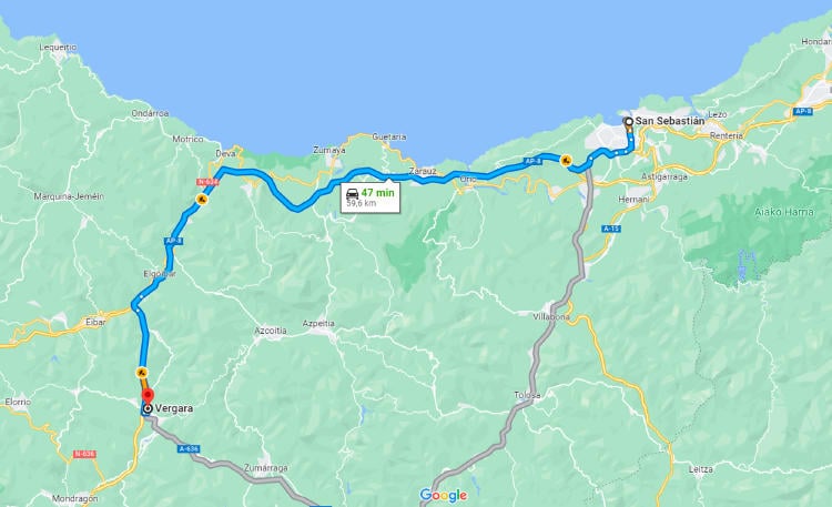 De Donosti a Bergara De Donosti a Bergara