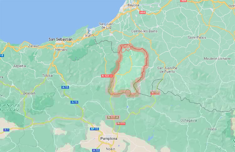 Donde está el Valle de Baztán Donde está el Valle de Baztán