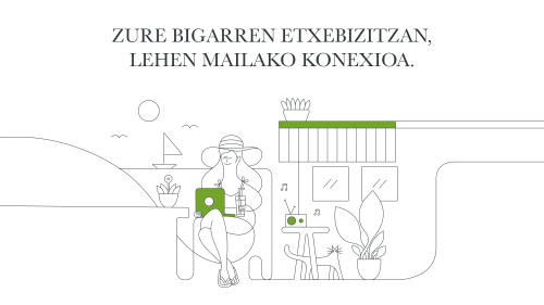 Internet bigarren etxebizitzan. Lehen mailako Guuk-en konexioarekin Internet bigarren etxebizitzan. Lehen mailako Guuk-en konexioarekin
