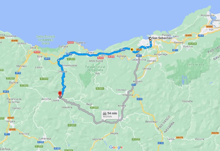 A Azpeitia desde Donosti A Azpeitia desde Donosti