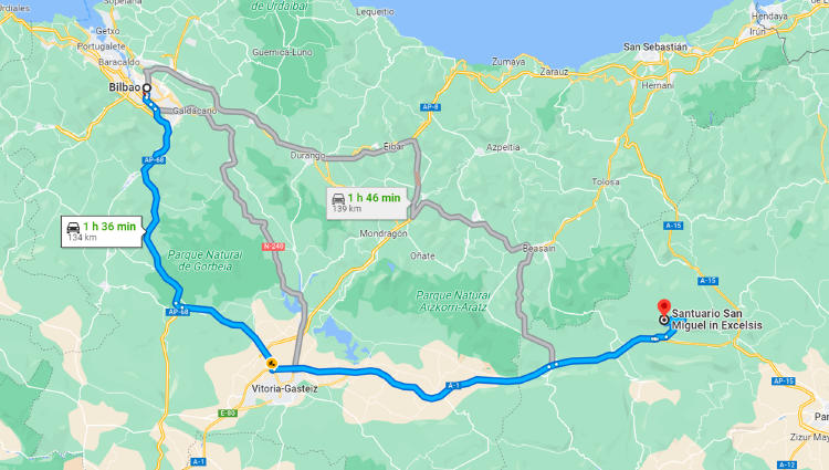 De Bilbao a Aralar De Bilbao a Aralar