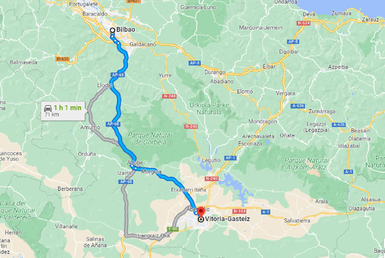 Bilbao Vitoria en coche Bilbao Vitoria en coche