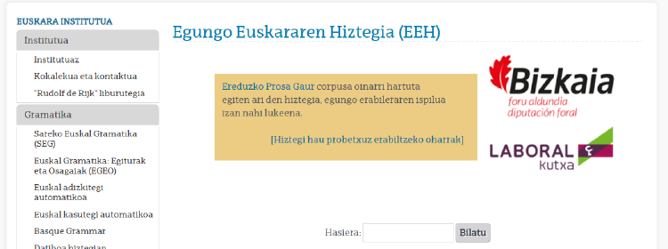 Diccionario de la Lengua Vasca Actual (DLVA) Diccionario de la Lengua Vasca Actual (DLVA)