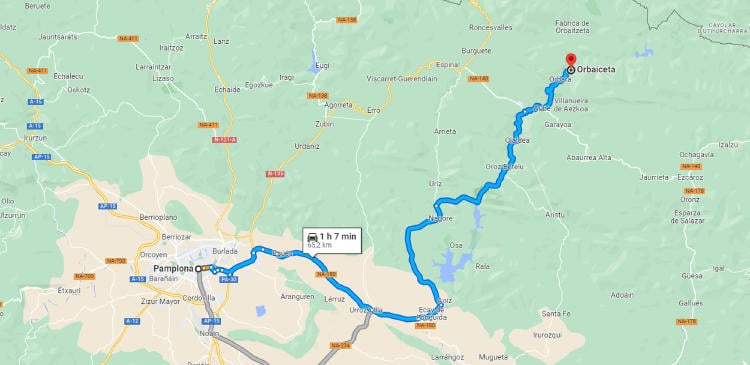 Pamplona Orbaizeta Pamplona Orbaizeta