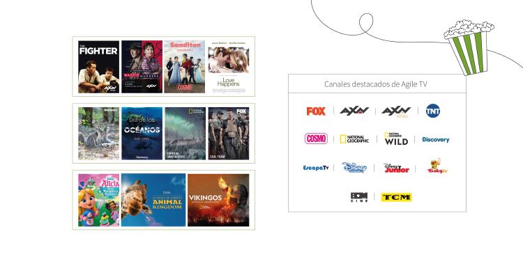 Lista de canales plataforma de streaming Agile Tv con Guuk Lista de canales plataforma de streaming Agile Tv con Guuk